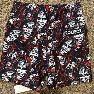 Women's Skull Graphic Athletic Shorts
